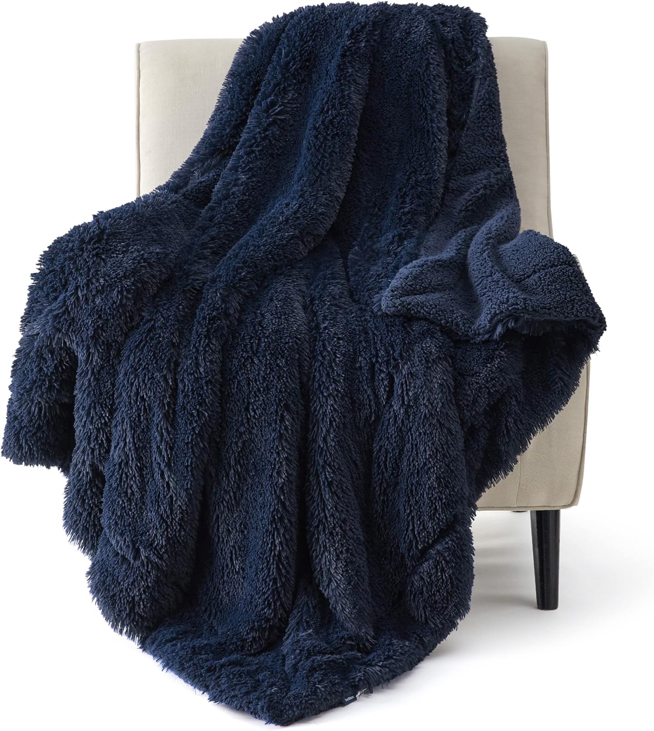 Bedsure Fluffy Throw Blanket Gifts for Women Men, Soft Fleece Sherpa Cozy Fuzzy Plush Warm Minky Thick Faux Fur Throw for Couch, Bed, Home Living Room Decor Bedroom Blanket Gifts for Mom Dad, Grey
