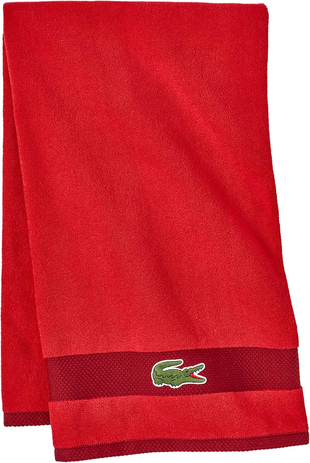 Lacoste Heritage Supima Cotton Bath Towel, Aloe, 30" x 54"