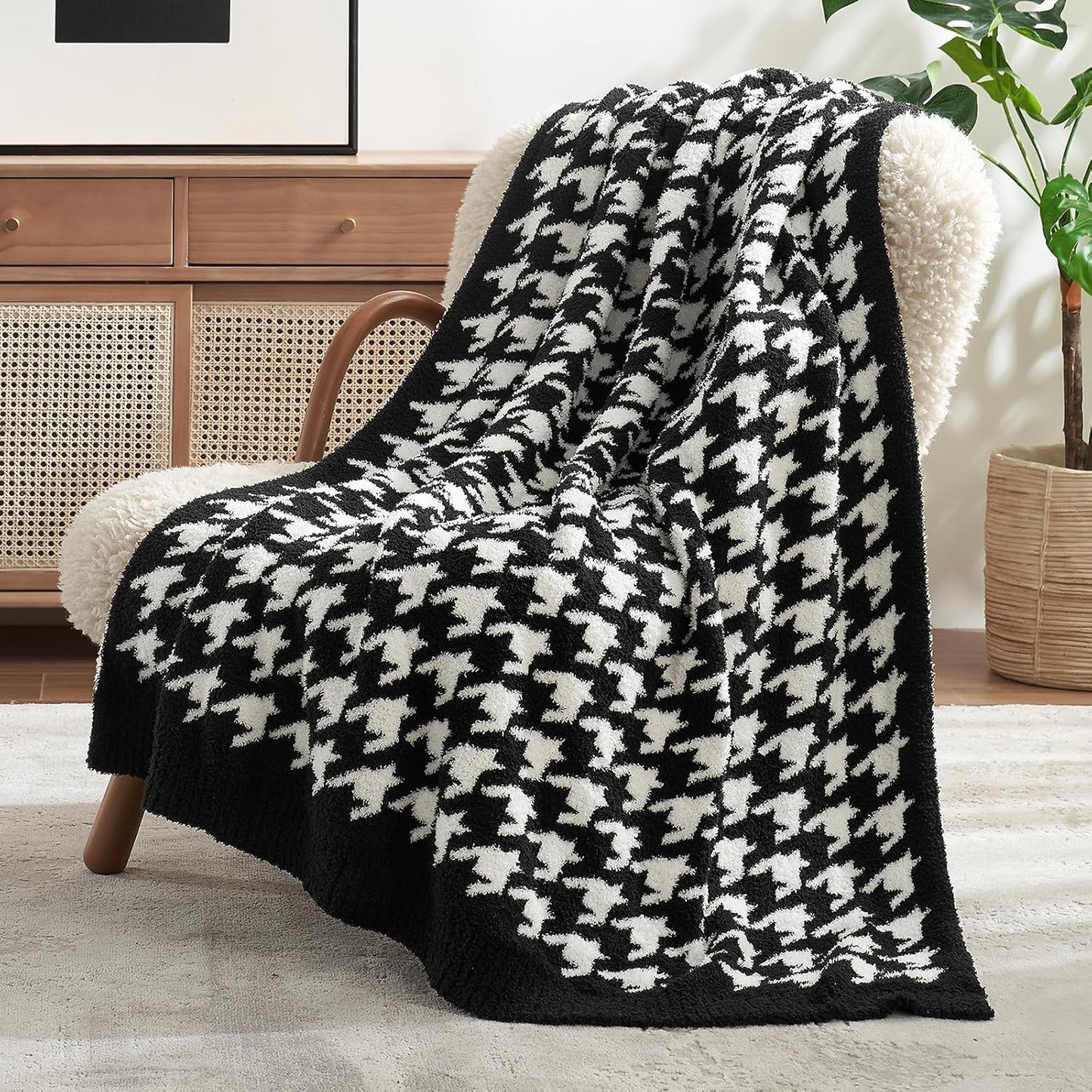 Snuggle Sac Heather Taupe Throw Blanket for Couch, Reversible Super Soft Knitted Blankets Warm Cozy Knit Fuzzy Plush Lightweight Throws for Sofa, Bed, Camping, Picnic, Taupe, 50x60 inches