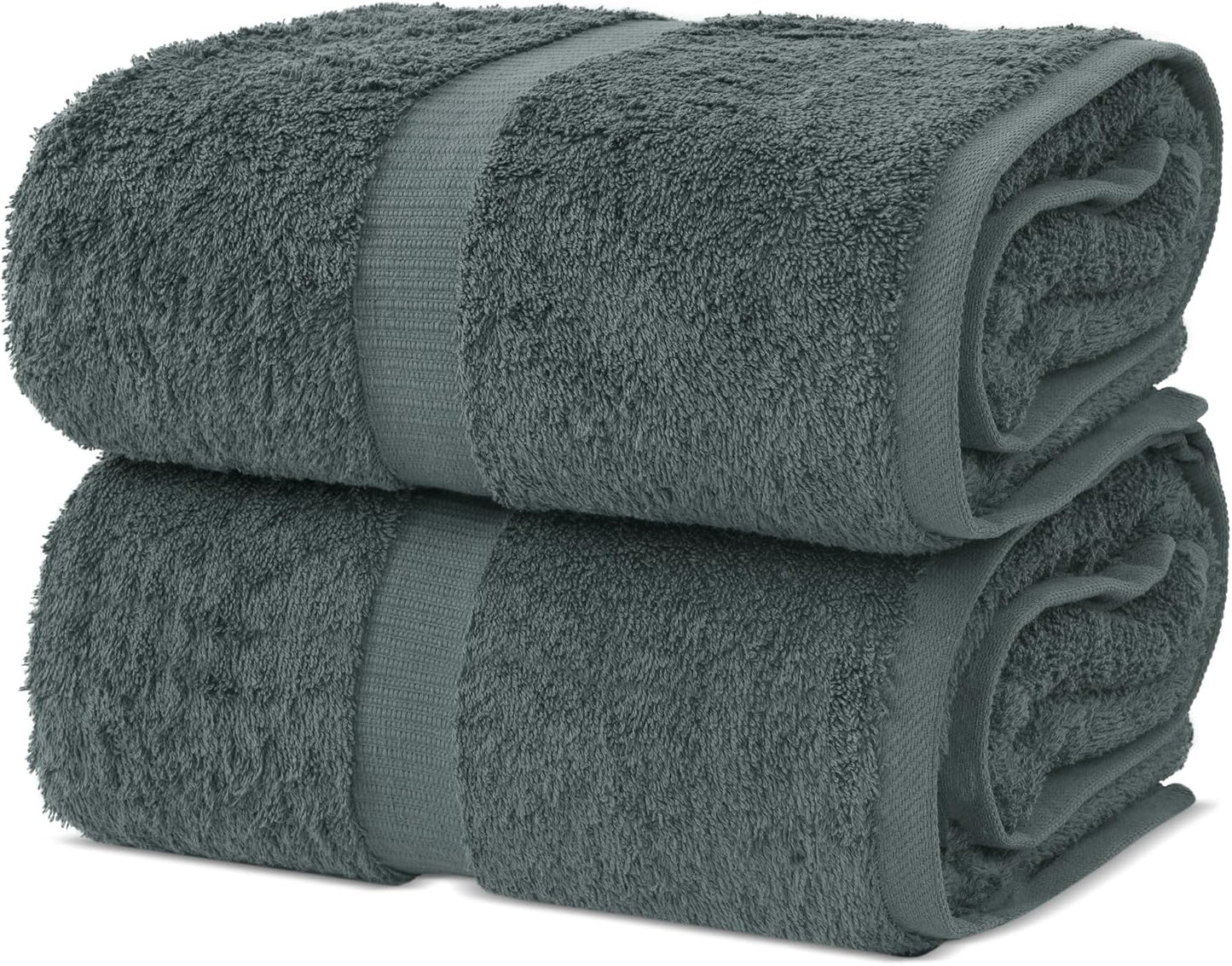 Chakir Turkish Linens | Hotel & Spa Quality 100% Cotton Premium Turkish Towels | Soft & Absorbent (4-Piece Bath Towels, White)