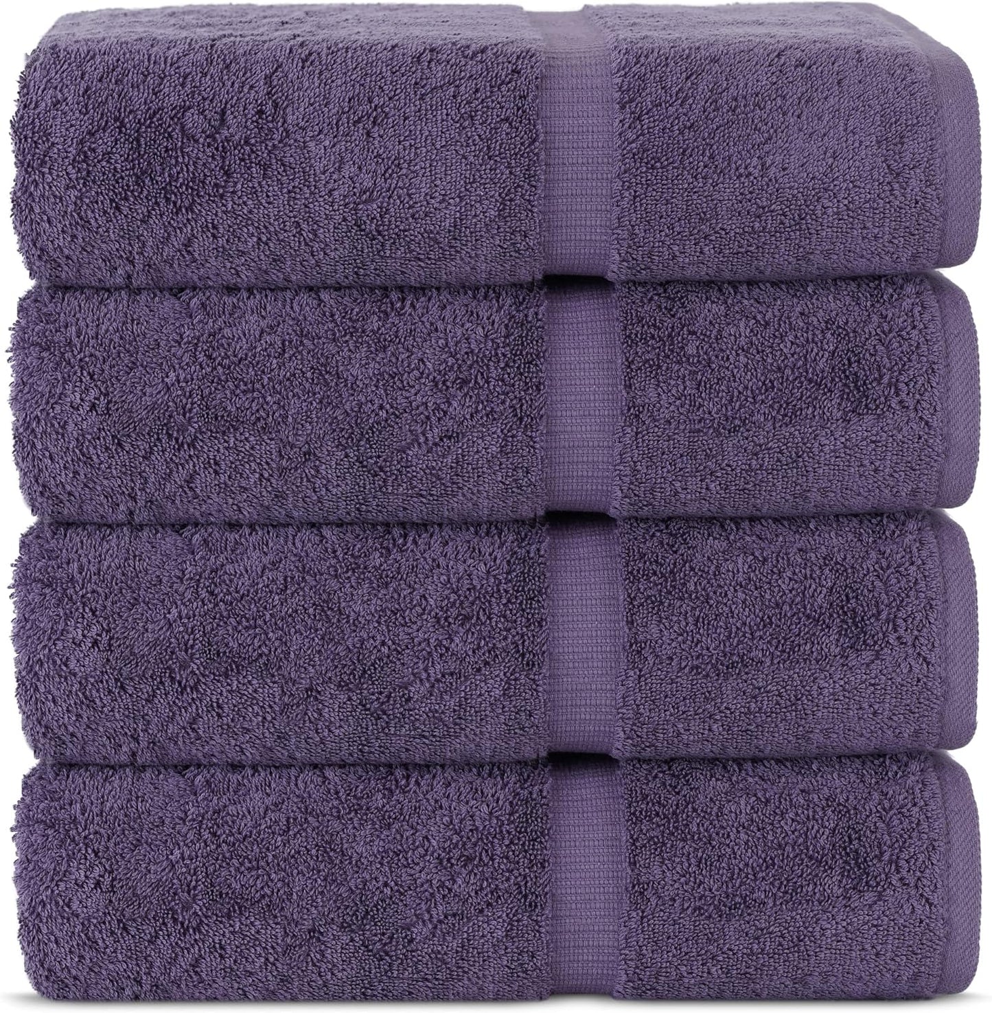 Chakir Turkish Linens | Hotel & Spa Quality 100% Cotton Premium Turkish Towels | Soft & Absorbent (4-Piece Bath Towels, White)